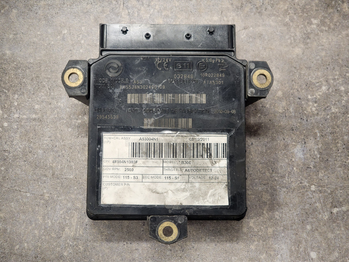 Allison B300 Transmission Control Module (TCM) Part # 29545538, Model No. A53, e11, 10R022849
