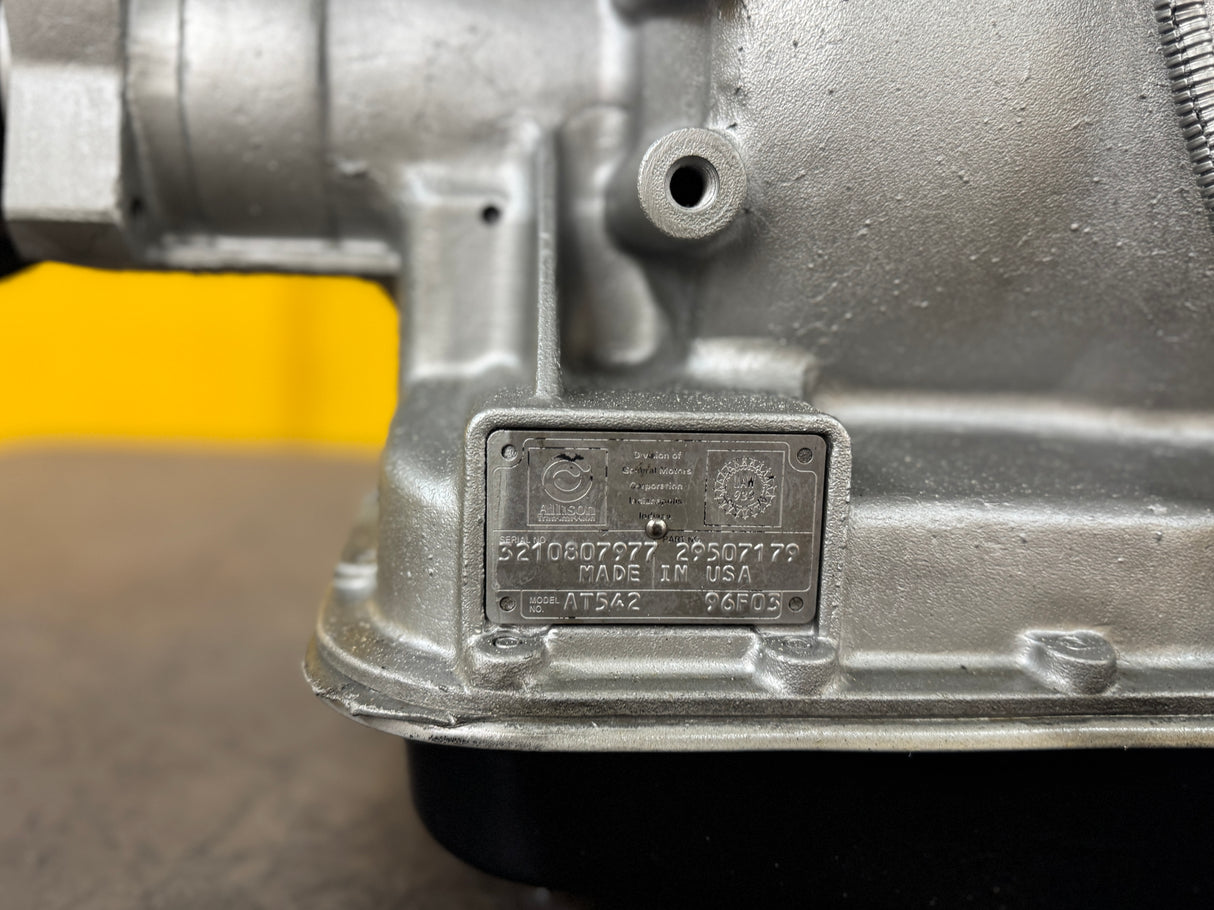 Allison AT542 Transmission For Sale w/ PTO Provision, 29507179
