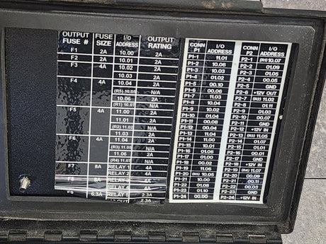 Truck Fuse Box Program # 109-0226, Program 2 # 112-1000, Omrom Sysmac CPM2A