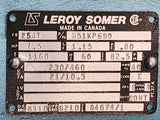Leroy Somer 254T Electric AC Motor B51KP6BQ For Sale