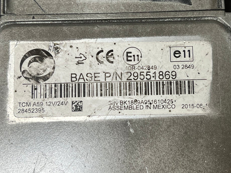 2015 Allison A59 Transmission Control Module (TCM) 29551869