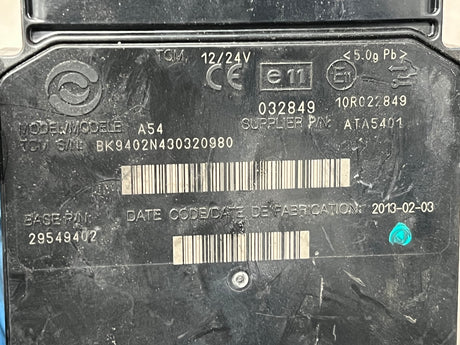 2013 Allison Transmission Control module (TCM) Part # 29549402