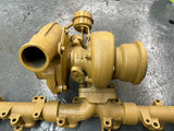 OEM Caterpillar 3116 / 3126 3-Part Exhaust Manifold w/ Turbocharger