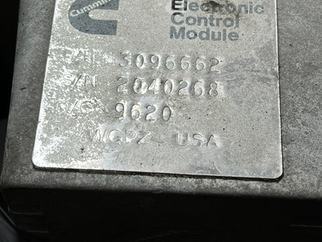 Cummins Celect Plus Engine Control Module (ECM) Part # 3096662