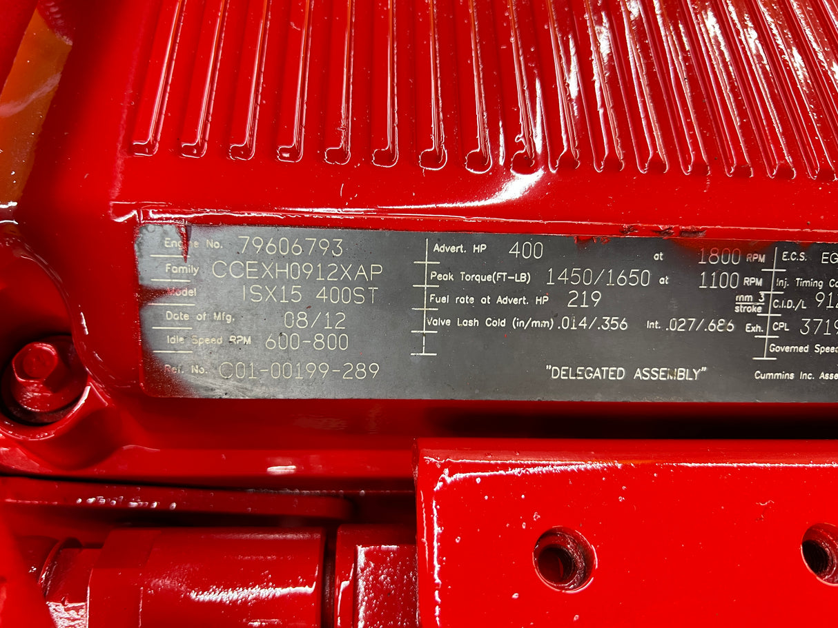 2012 Cummins ISX15 Diesel Engine For Sale, CPL 3719