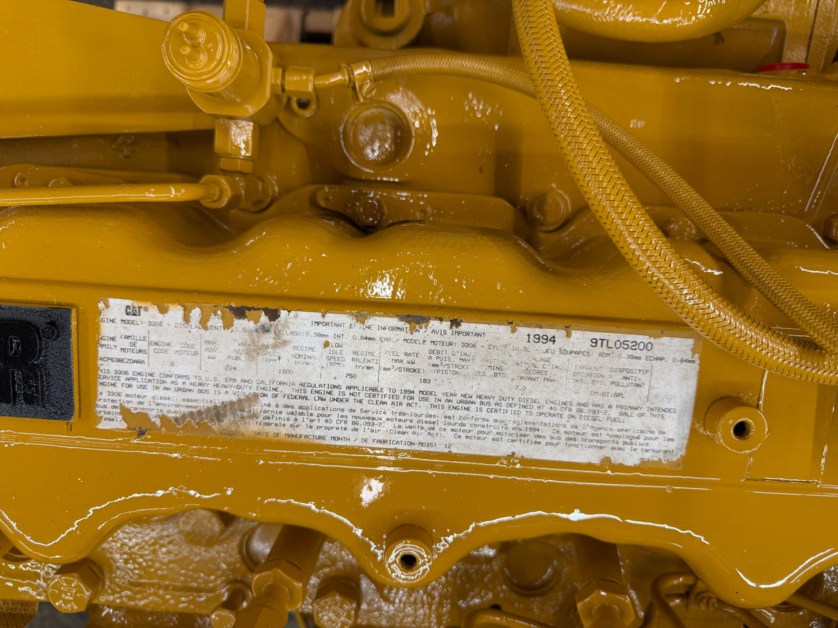 1994 Caterpillar 3306C Diesel Engine For Sale