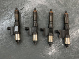 2004 Isuzu 4HK1-TC Denso 5471 / 7031 Fuel Injectors w/ Glow Plugs & Wiring Harness w/ Bolts