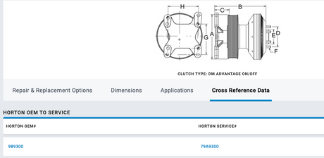 Horton Detroit Series 60 799300 Fan Clutch For Sale
