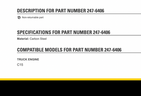 OEM Caterpillar C15 Engine Intercooler Part # 247-6406, 242-6101