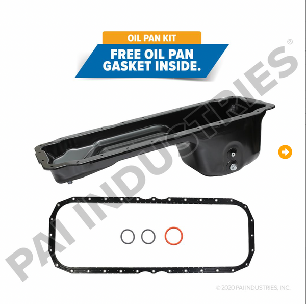 Oil Pan Cummins ISX15 OEM # 4975061, 4973034, PAI # 141341